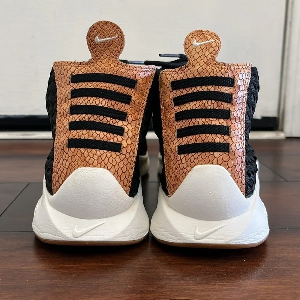 Nike Air‎ Woven Boot Sneaker Lace Up Black Dark Russet 924463-002 Men's S…